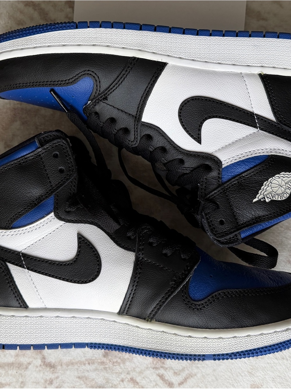 Jordan 1 Royal Toe High-Top Sneakers